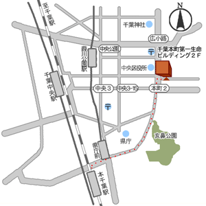 千葉事務所地図