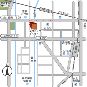 奈良事務所地図