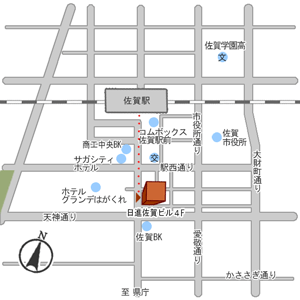 佐賀事務所地図
