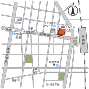 宮崎事務所地図