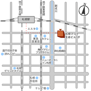 札幌支店地図