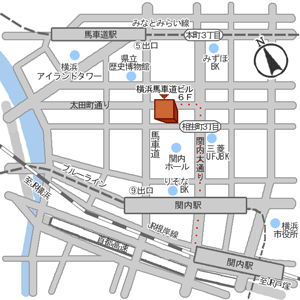 横浜事務所地図